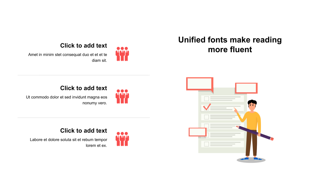 多色圆角矩形扁平3项PPT列表