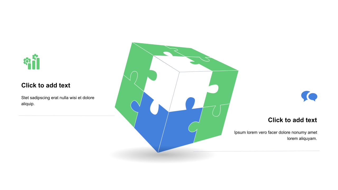 多色矩形扁平2项PPT关系