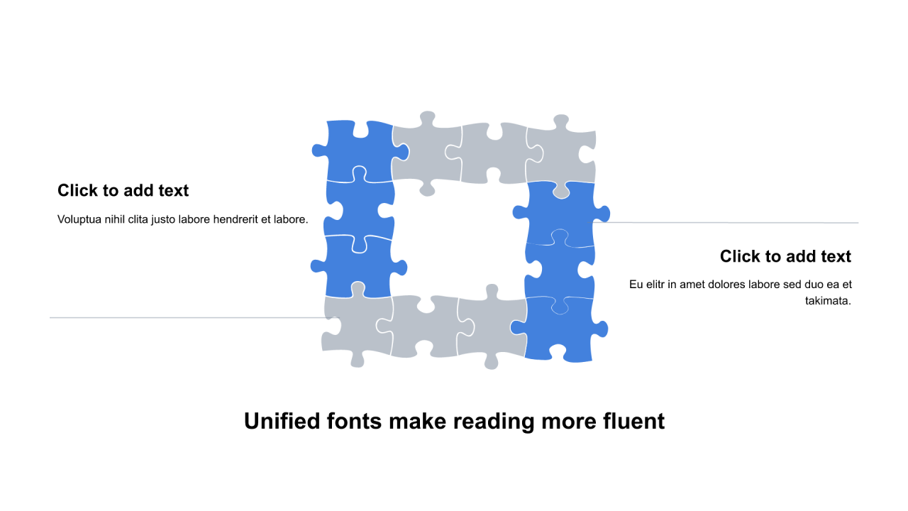 多色圆形扁平2项PPT关系