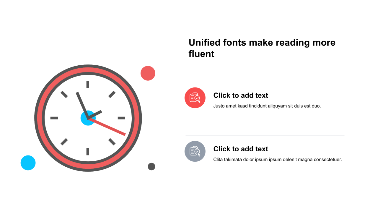 多色圆形扁平2项PPT关系
