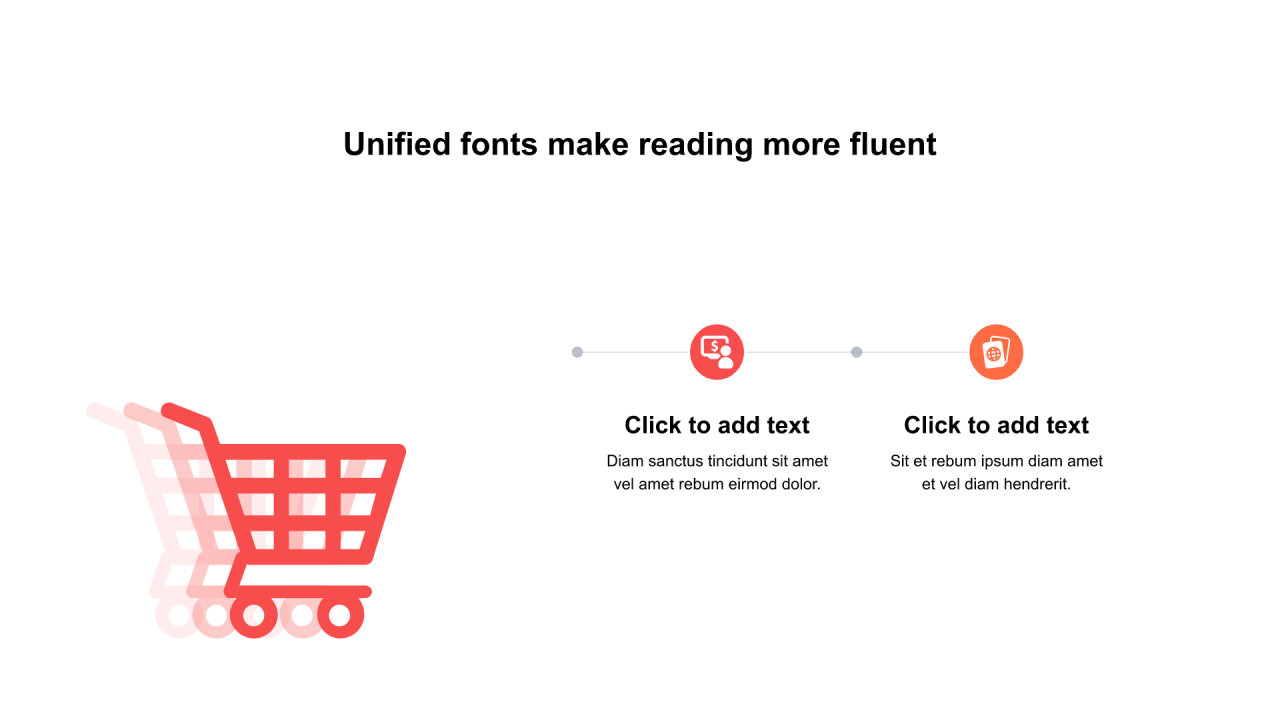 多色圆形扁平6项PPT流程