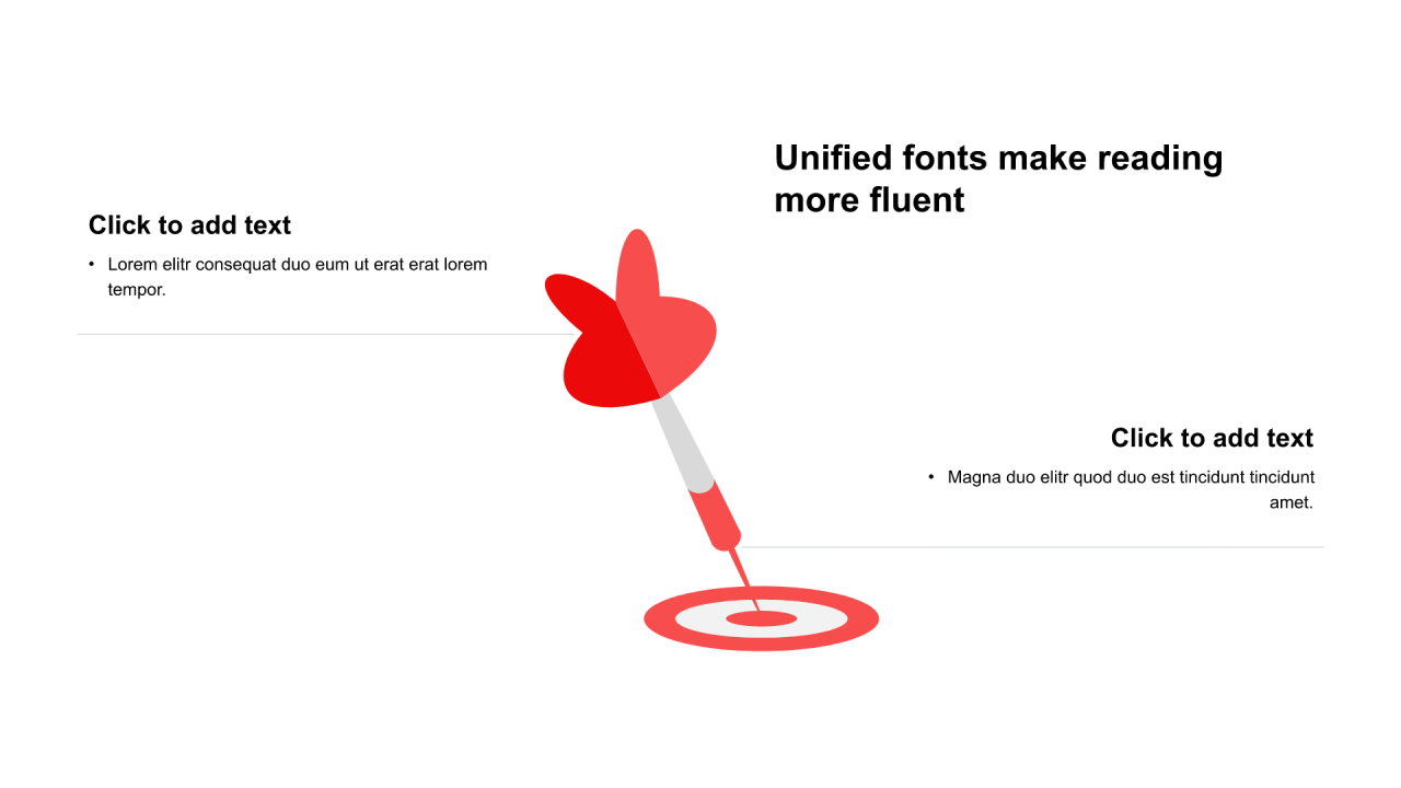 多色圆形扁平2项PPT关系