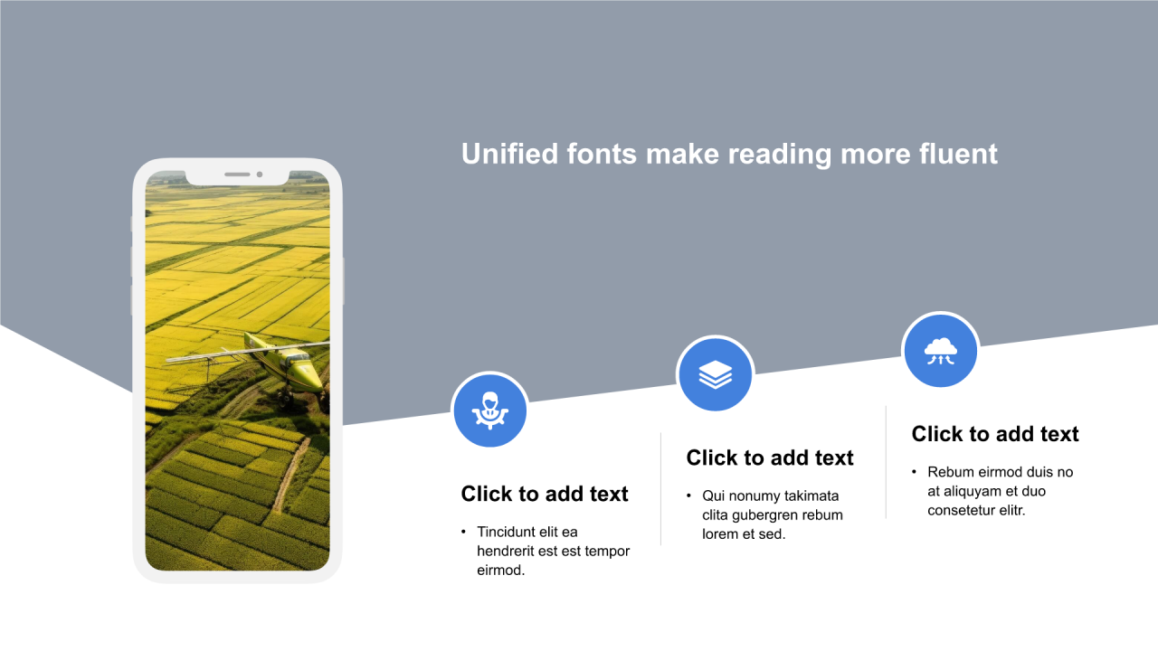 红色圆形扁平3项PPT列表