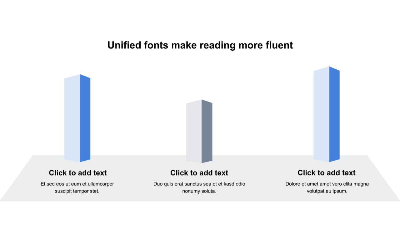 多色圆形扁平3项PPT列表