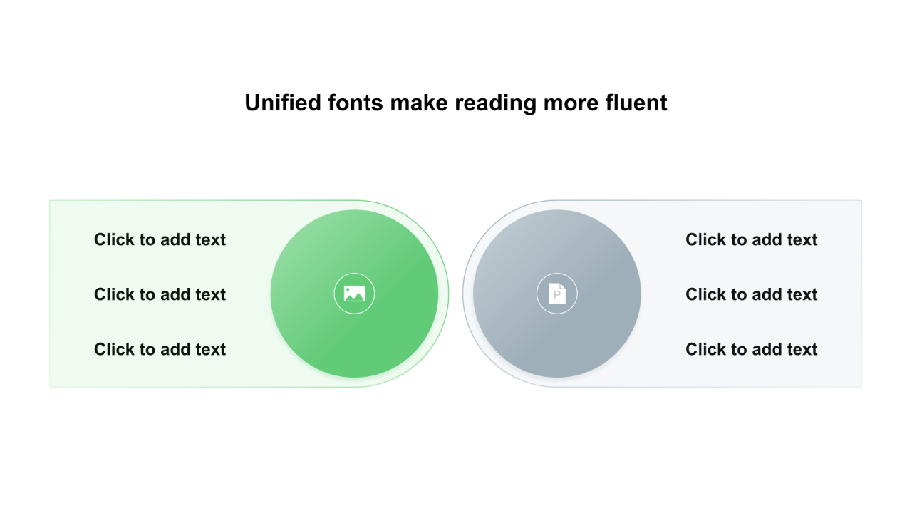 多色圆角矩形描边3项PPT流程