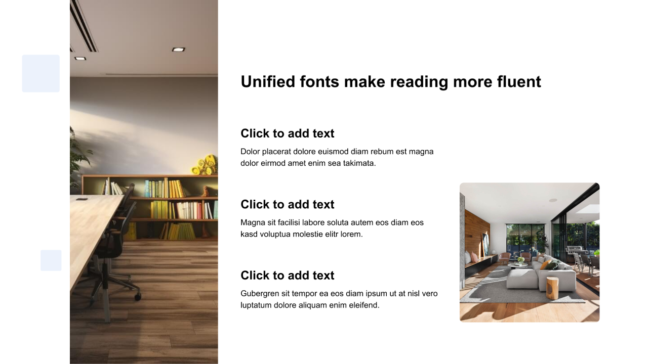 红色矩形扁平3项PPT列表