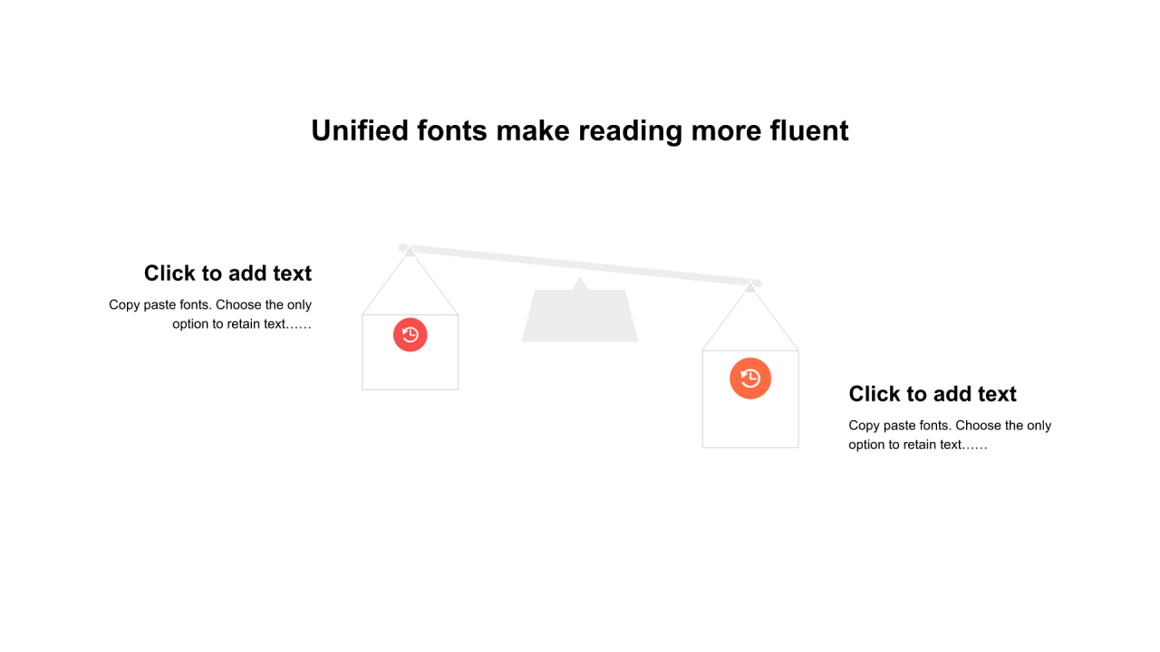 多色圆形扁平4项PPT关系
