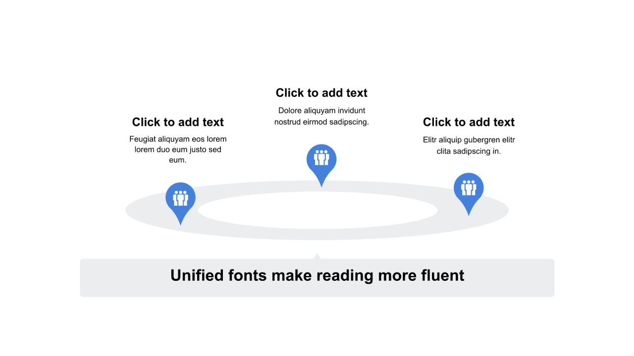 红色圆形扁平3项PPT列表