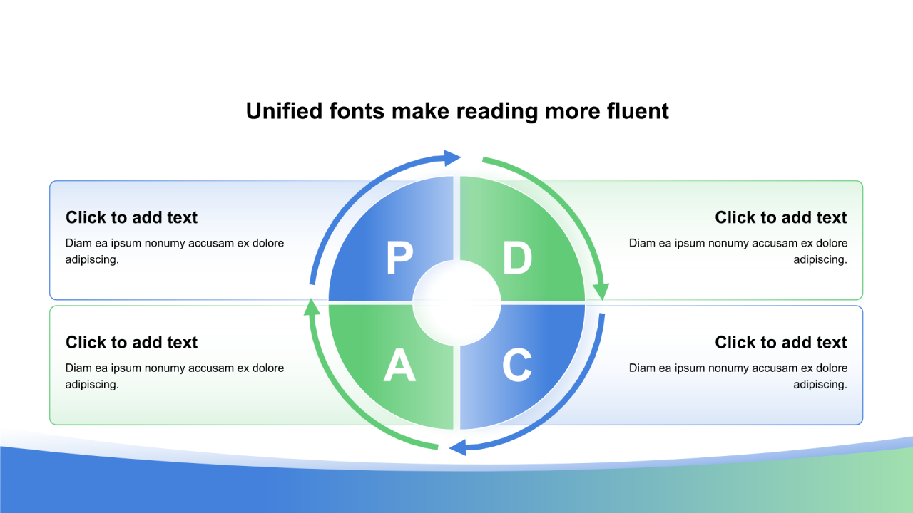 渐变纯文字PPT循环