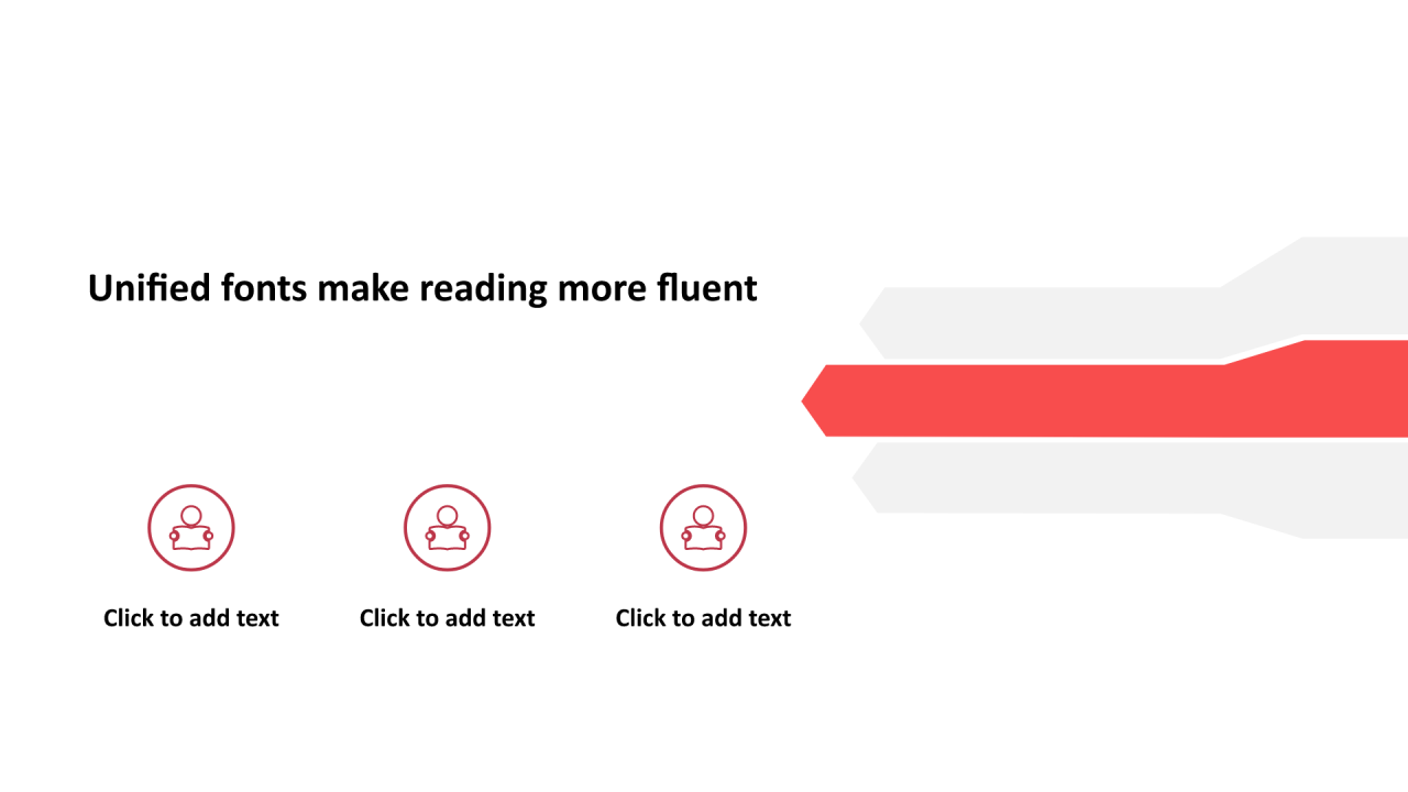 红色圆形扁平3项PPT列表