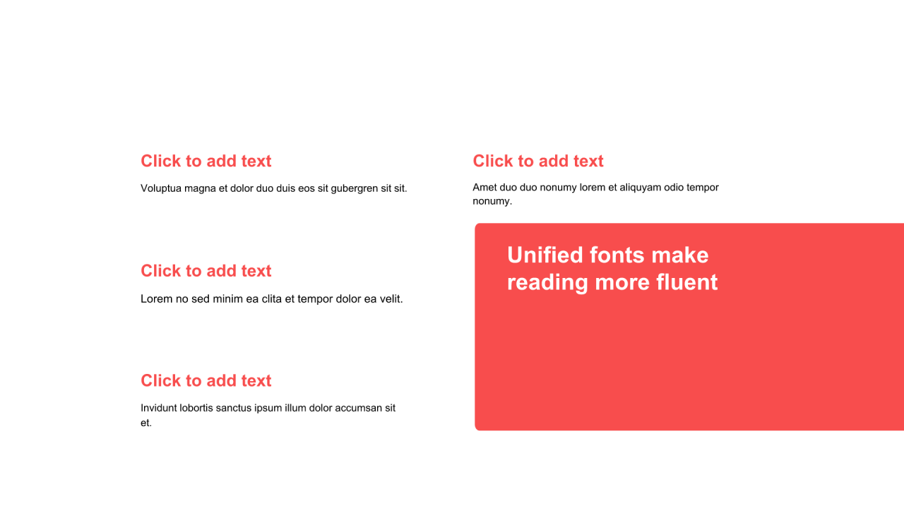 红色矩形扁平4项PPT目录