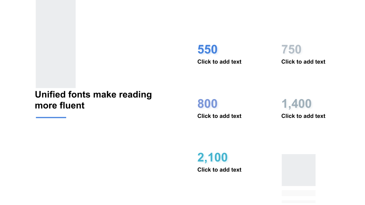 多色线形阴影4项PPT列表