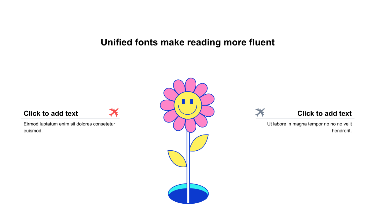 红色圆形扁平6项PPT列表