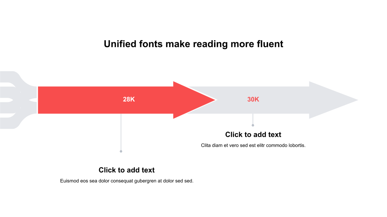 多色圆形扁平4项PPT流程
