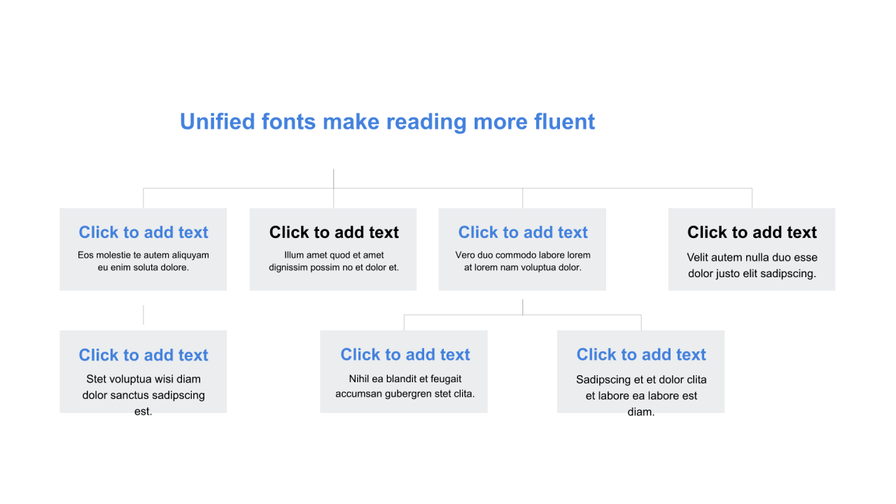 红色矩形扁平3项PPT层次结构