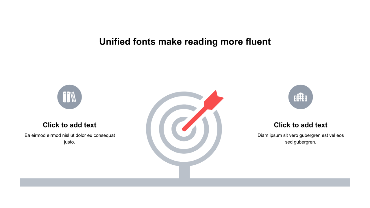 多色圆形扁平2项PPT关系