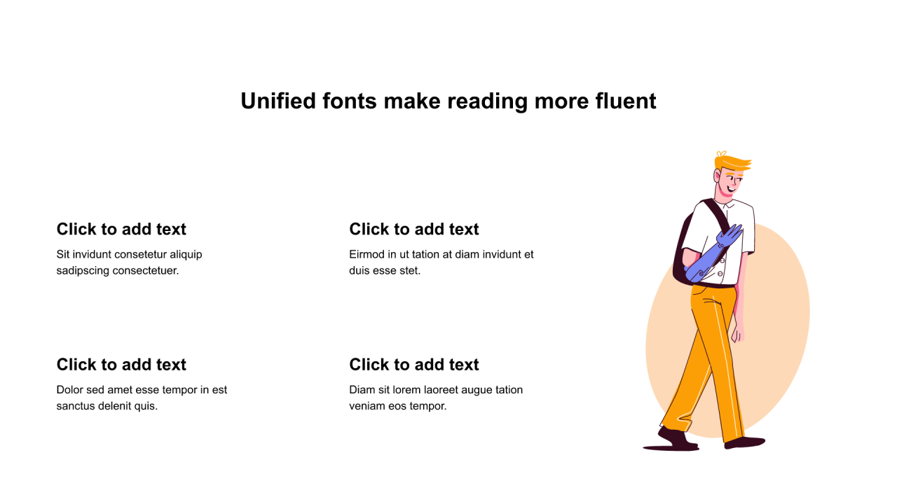 多色圆角矩形扁平8项PPT流程