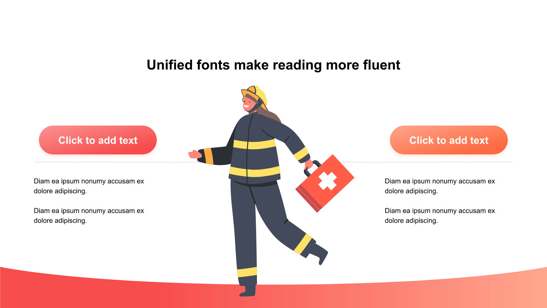 Gradient includes illustration PPT list