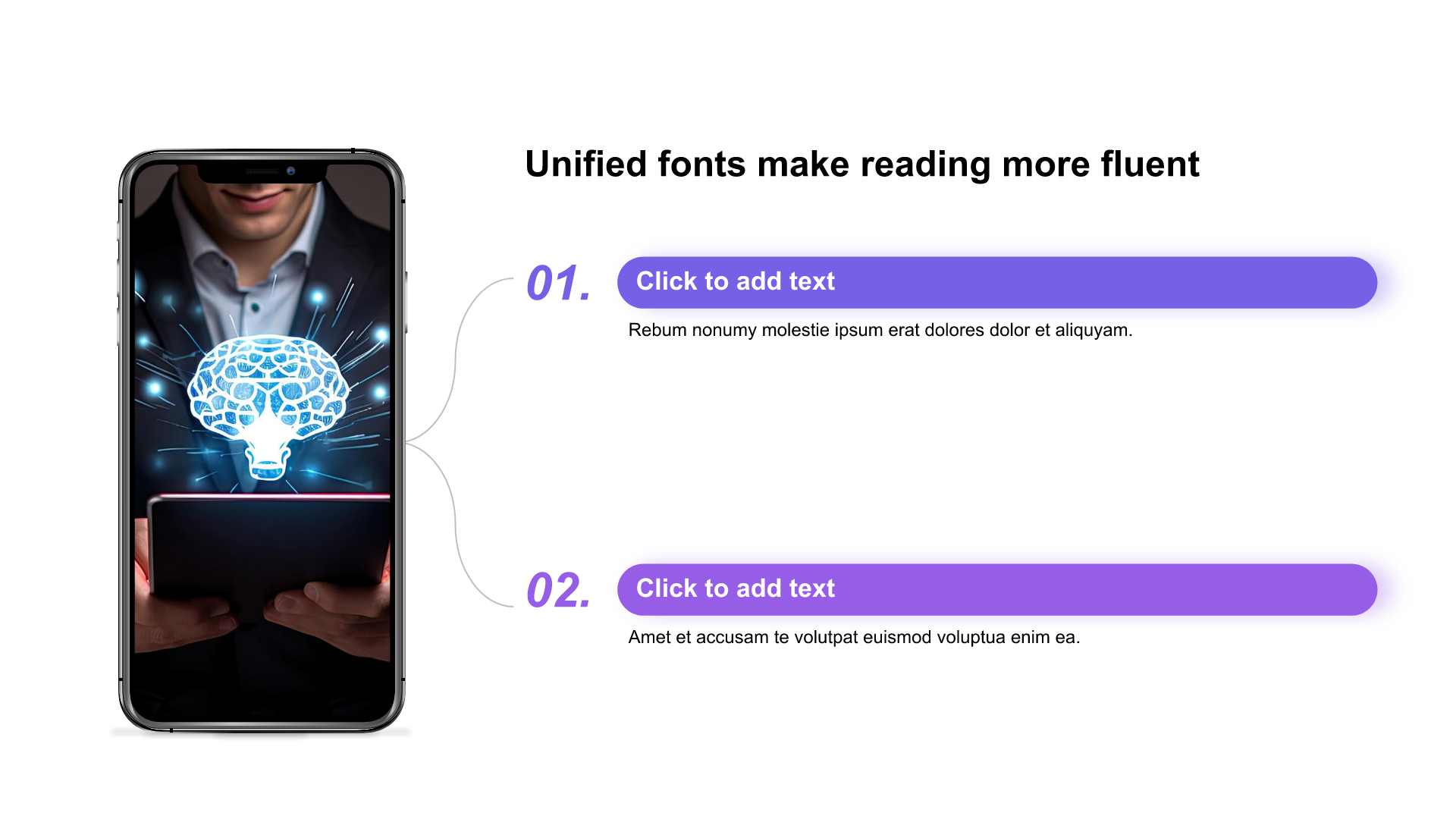 多色阴影2项PPT列表