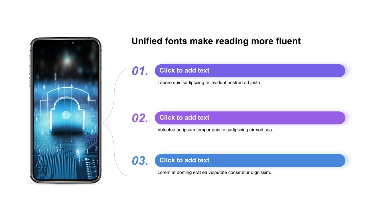 多色阴影2项PPT列表