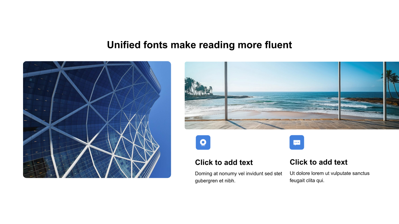 红色矩形扁平2项PPT列表