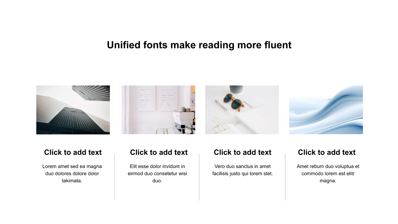 黑色矩形扁平4项PPT列表