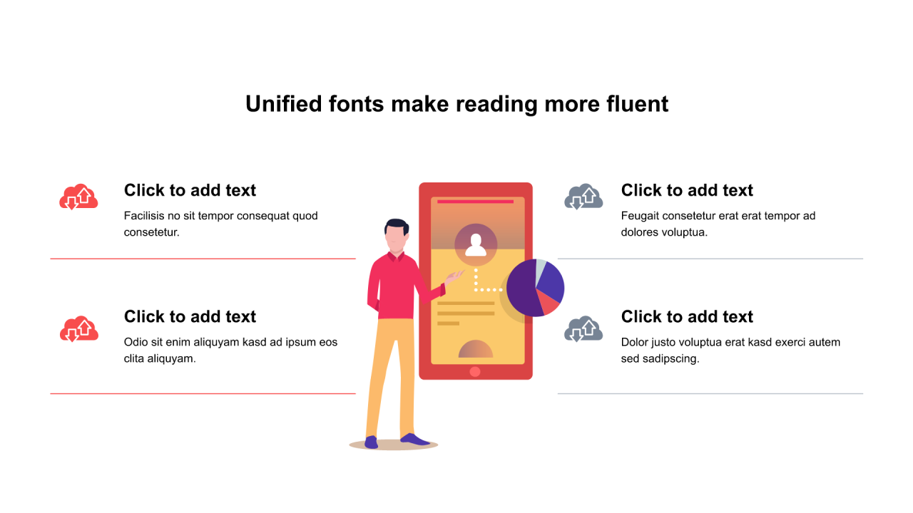 多色圆形扁平2项PPT关系