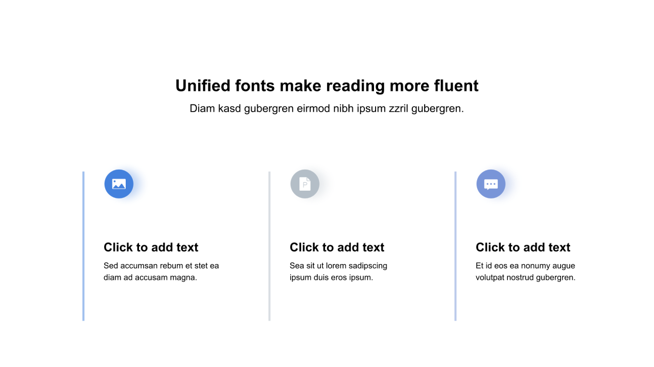 多色线形阴影2项PPT列表