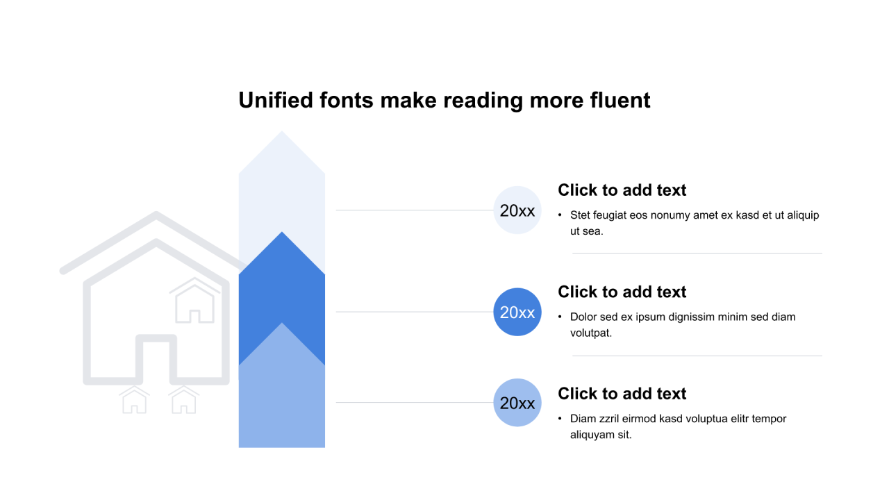 多色箭头扁平3项PPT流程
