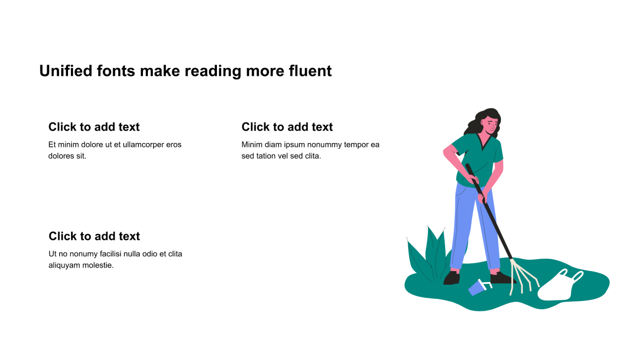 多色圆形扁平4项PPT流程