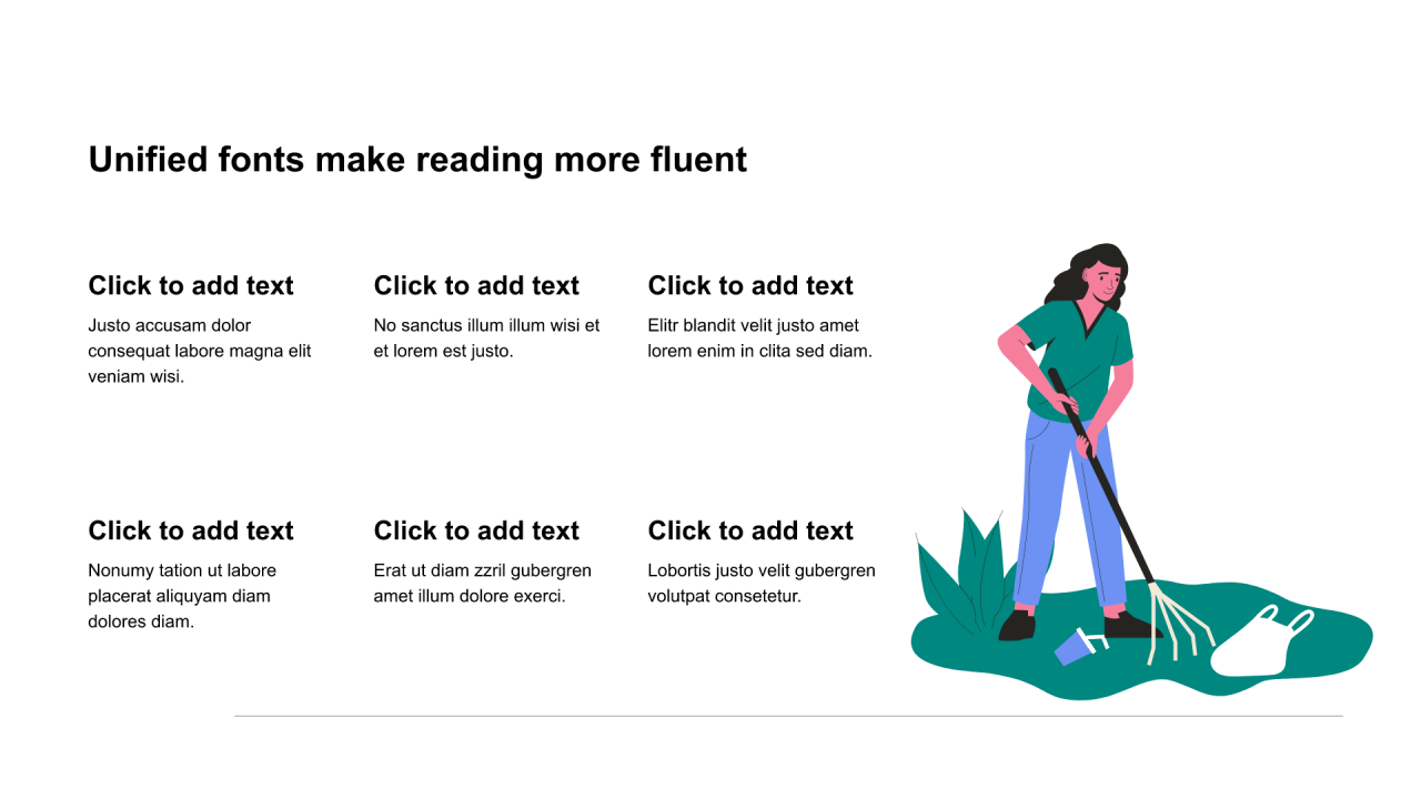 多色圆形扁平4项PPT流程