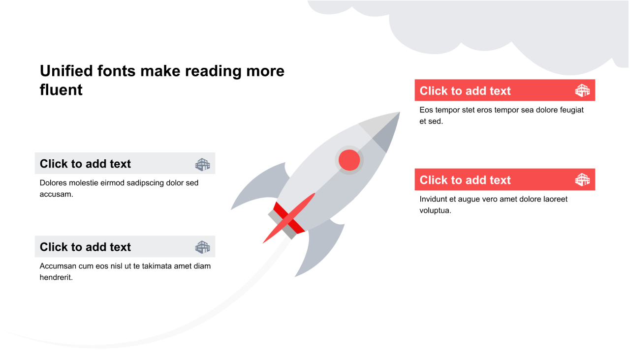 红色矩形扁平2项PPT关系