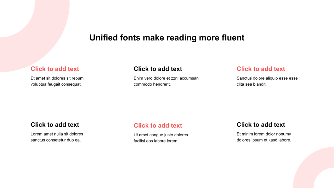 多色矩形渐变4项PPT矩阵