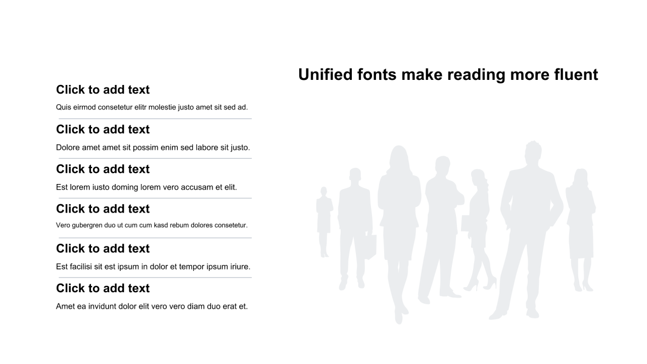 多色圆角矩形扁平4项PPT列表