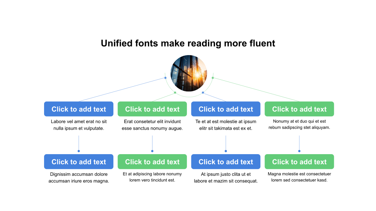 扁平PPT层次结构