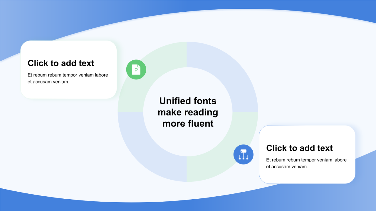 渐变纯文字PPT矩阵