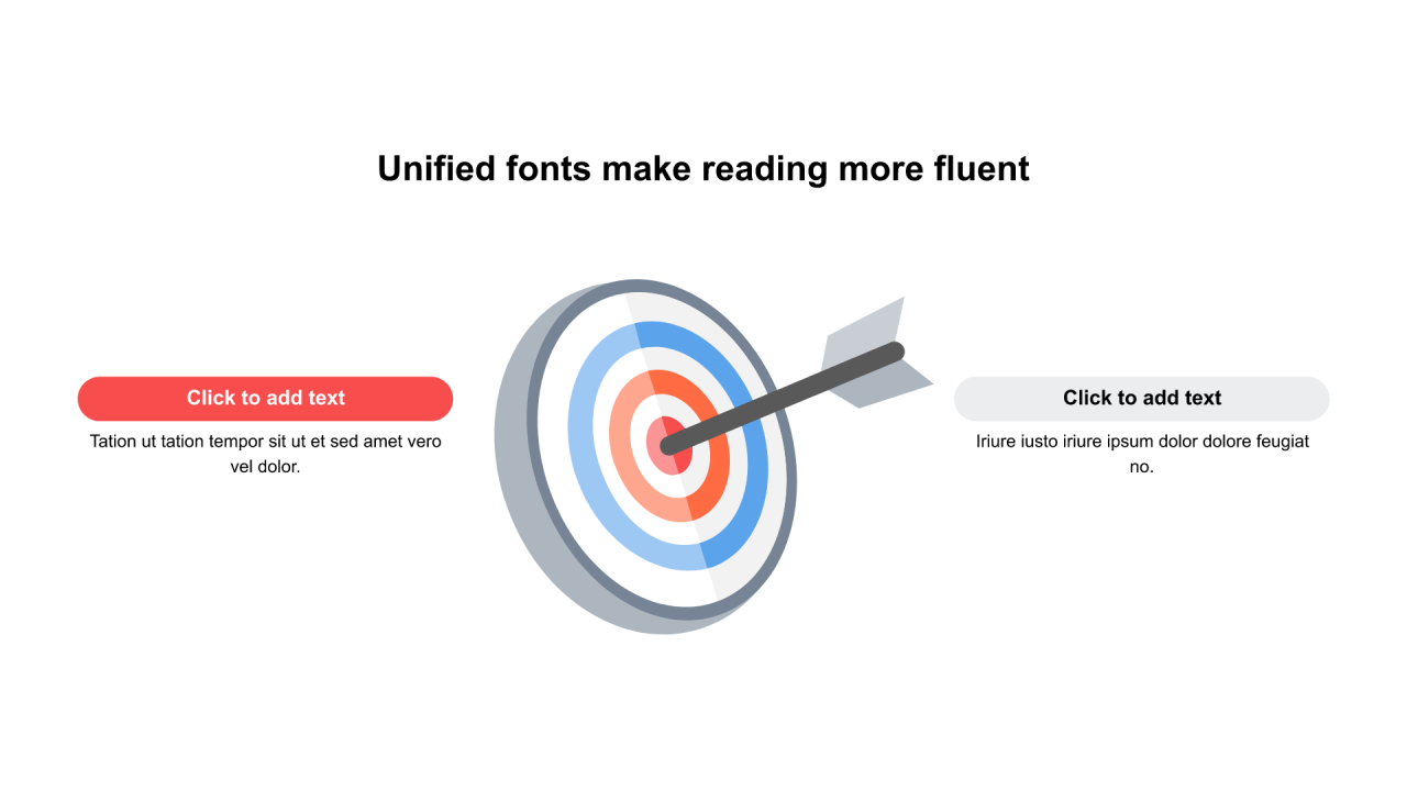 多色圆形扁平4项PPT列表