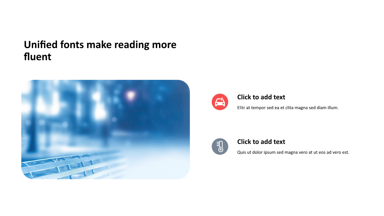 多色圆形扁平5项PPT列表