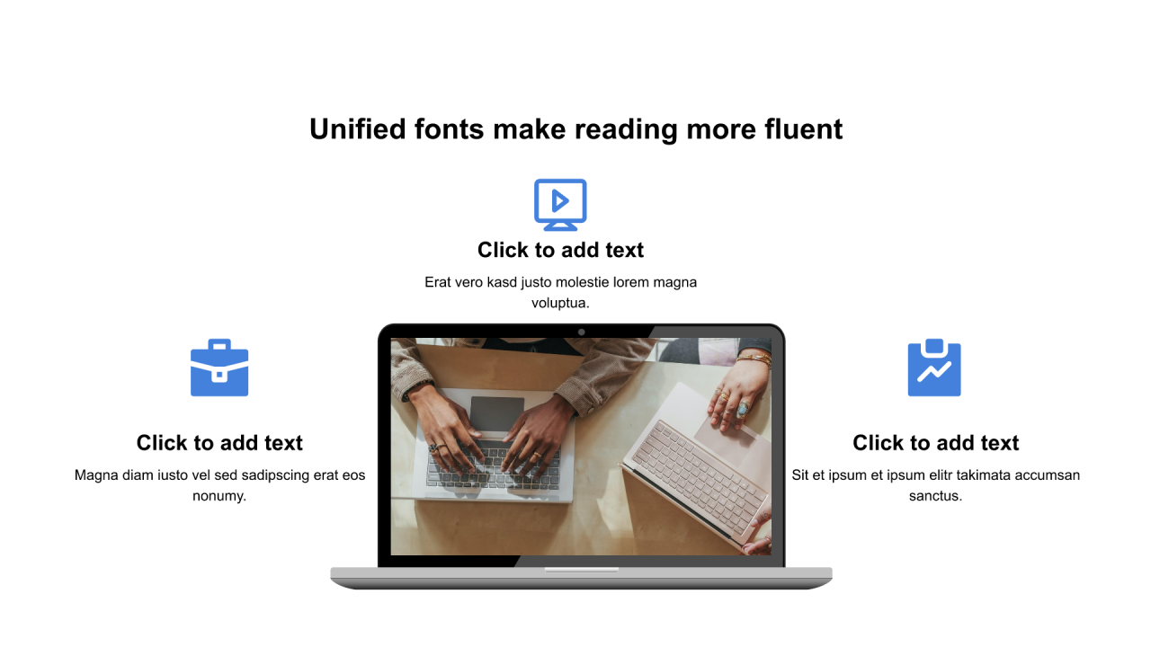 多色矩形扁平3项PPT列表