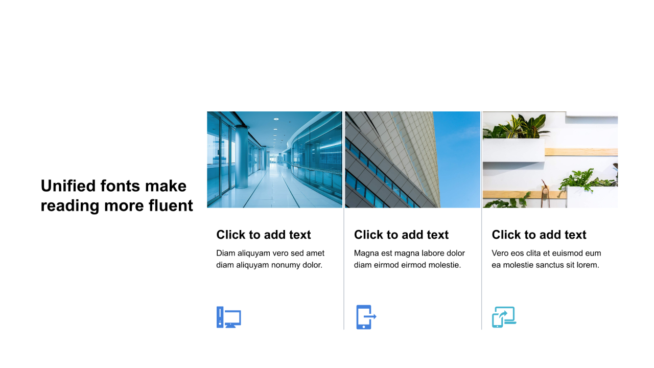 红色矩形扁平3项PPT列表