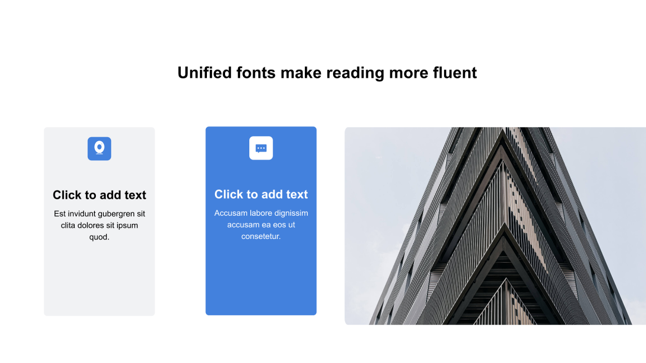 红色矩形扁平2项PPT列表