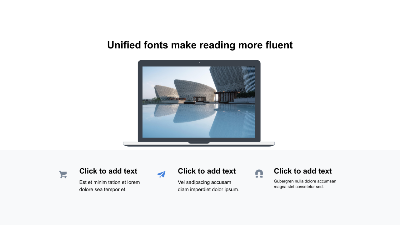 多色矩形扁平3项PPT列表