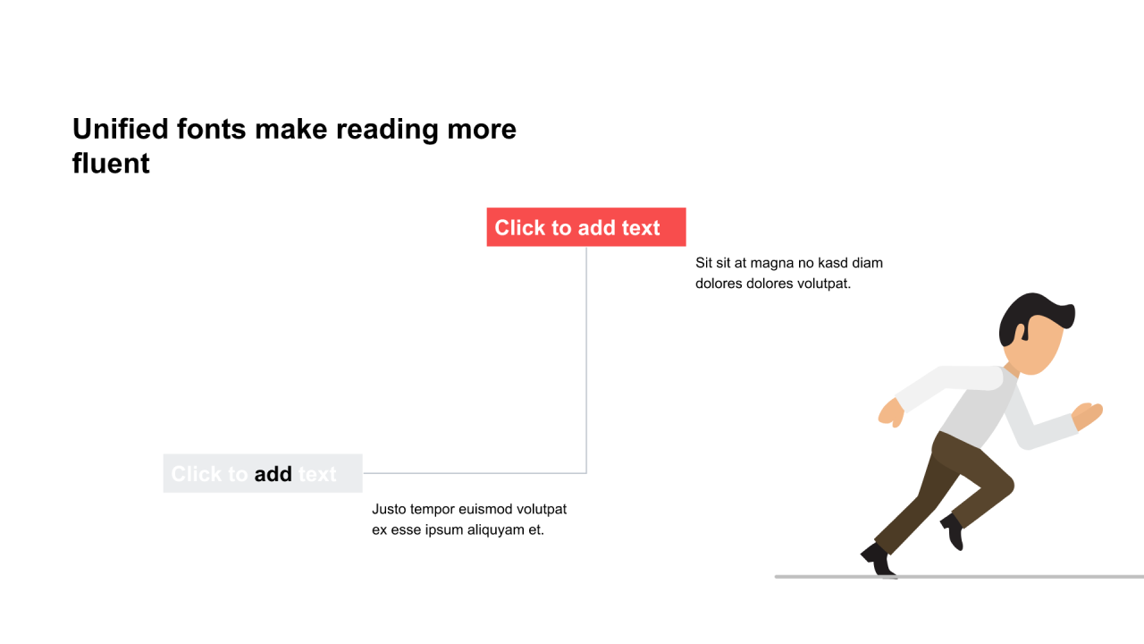 多色矩形扁平3项PPT流程