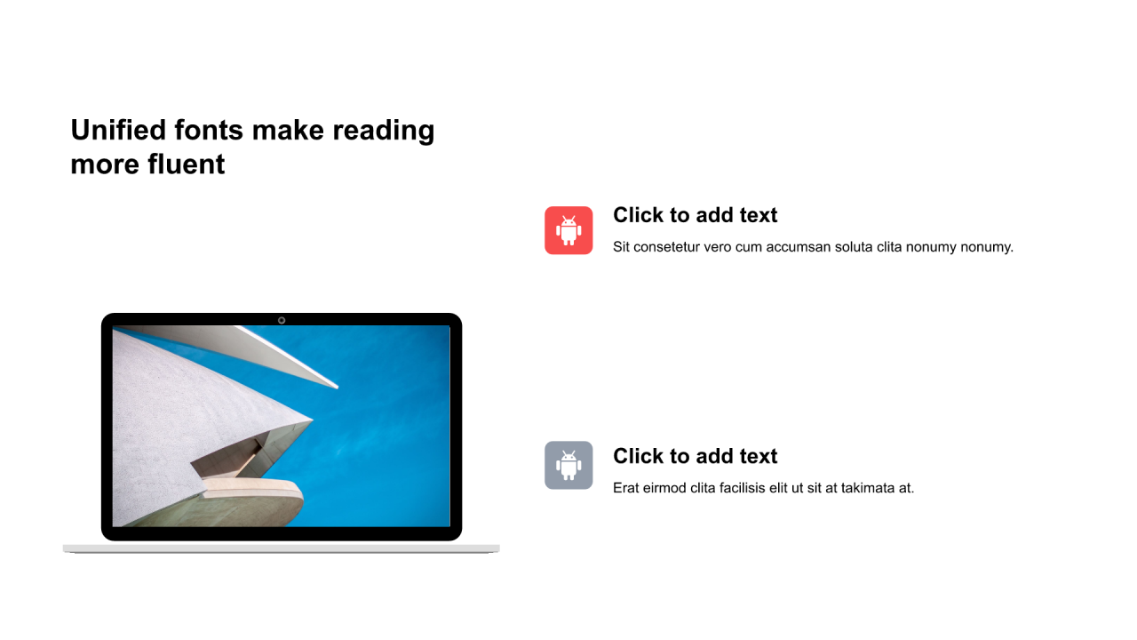 红色圆角矩形扁平4项PPT列表