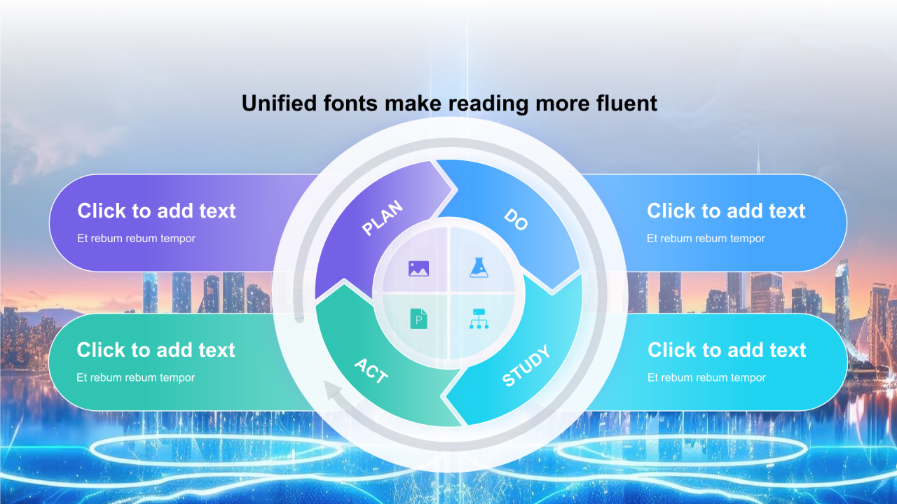 渐变含图片PPT循环