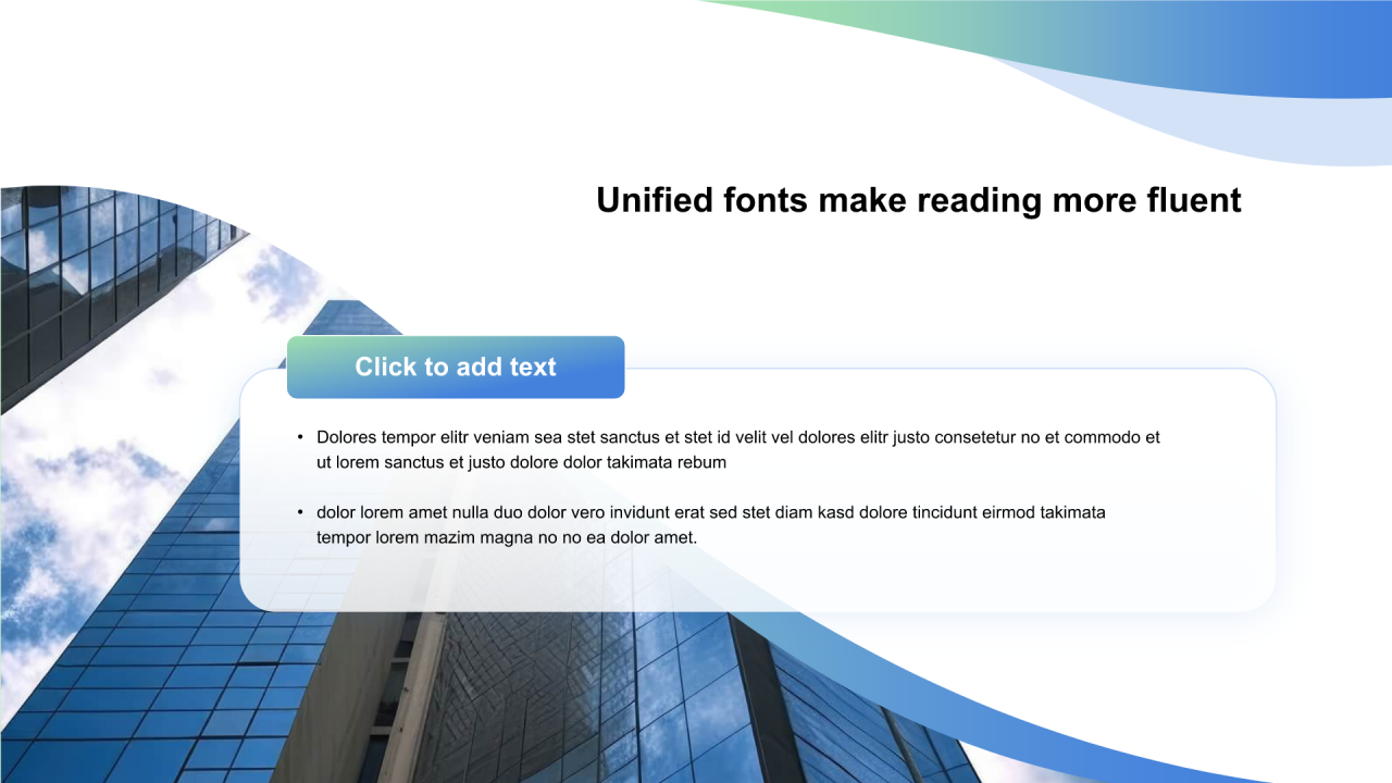 渐变含图片占位PPT列表