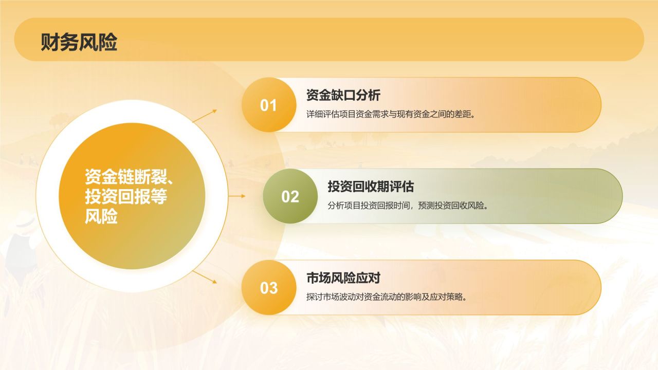 橙色手绘风发展现代农业商业计划书PPT模板