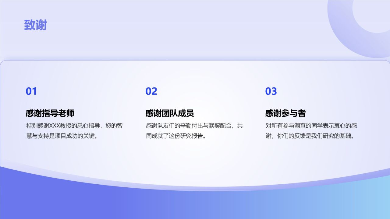 蓝色3D风学习小组总结汇报PPT模板