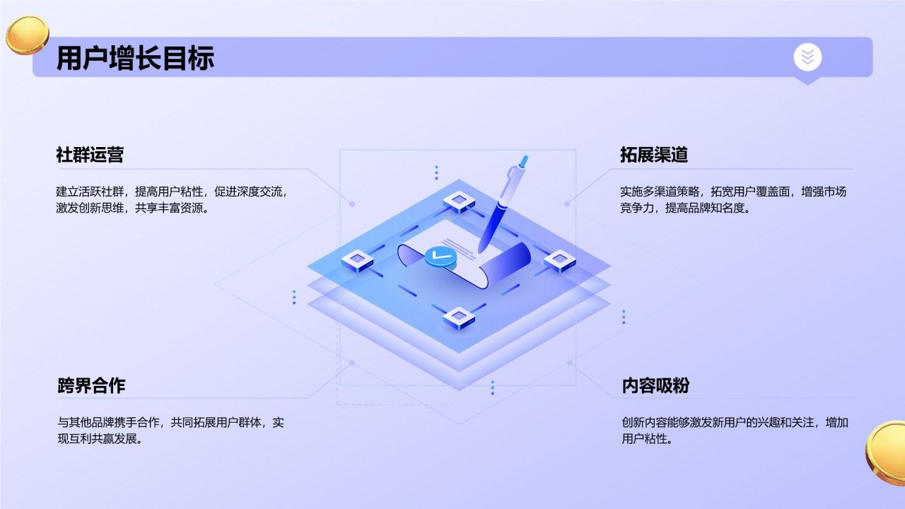 紫色3D风新媒体营销运营规划PPT模板