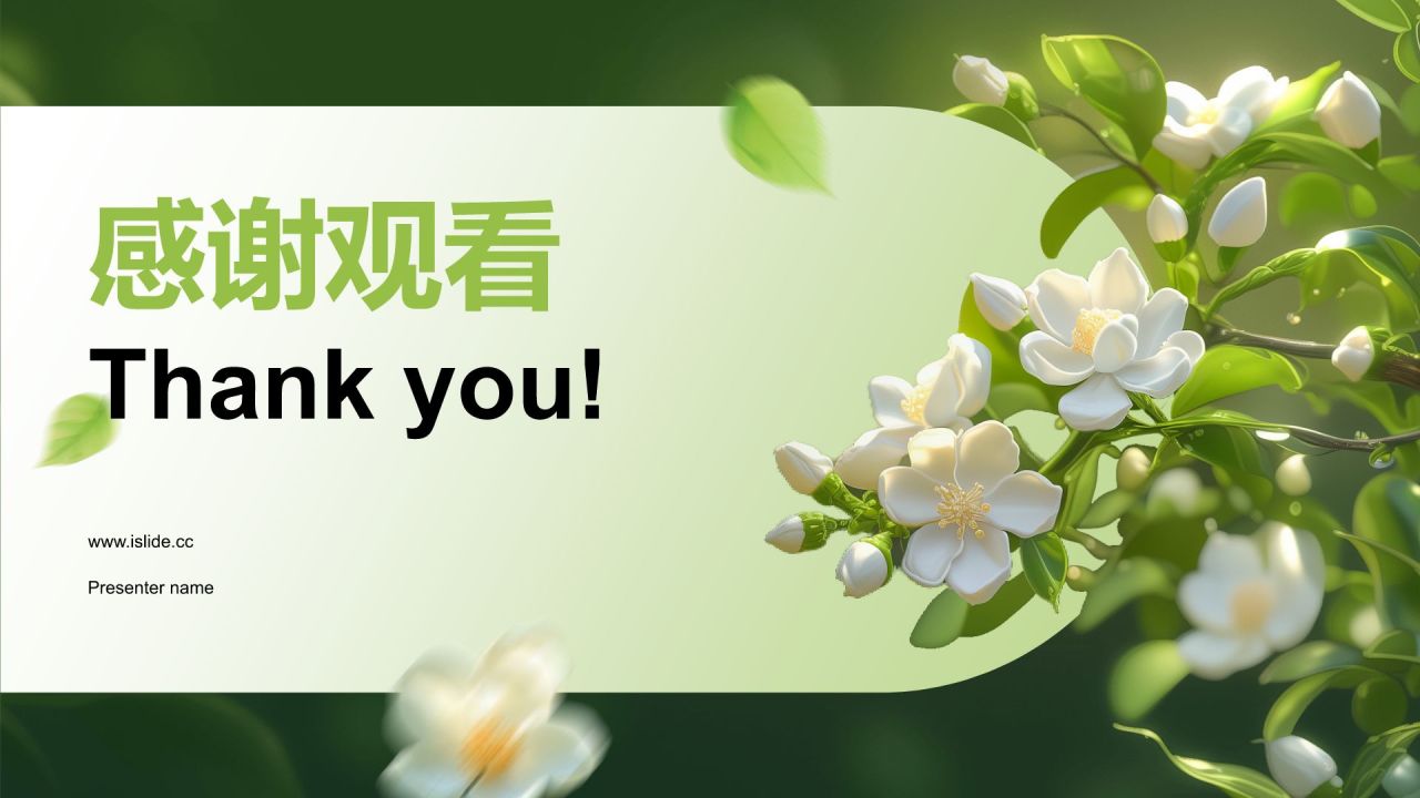 绿色插画风植物生态学与人类文明发展PPT模板